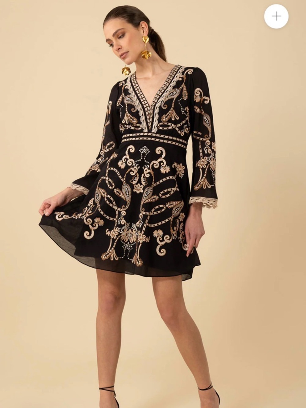 Bob Hale Cassandra Embroidered Dress